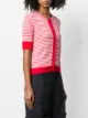 Chinti and Parker striped short-sleeve cardigan