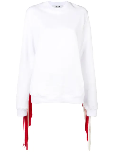 msgm fringe sweater