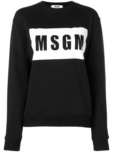 MSGM logo print sweatshirt 