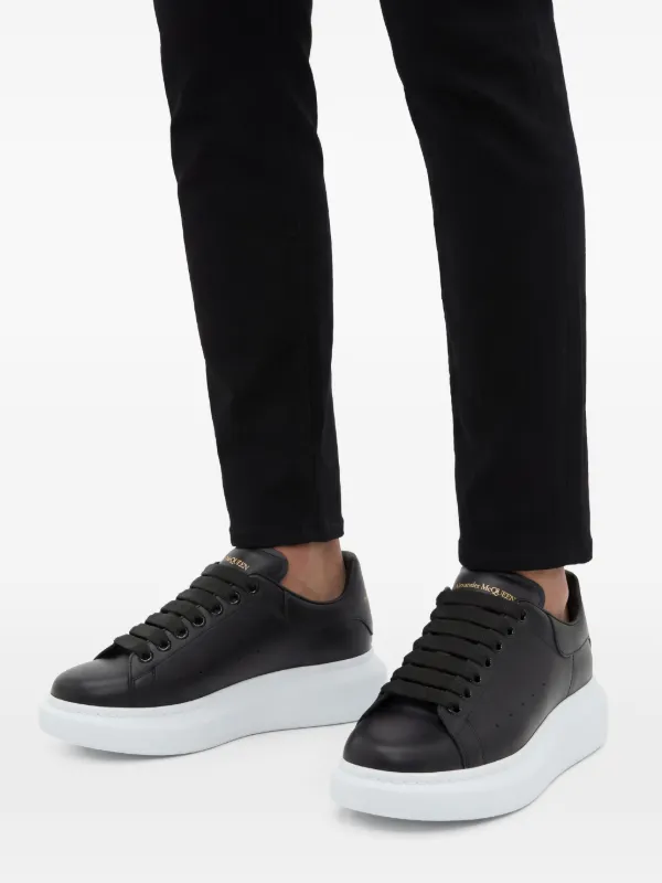 Alexander McQueen Oversized low-top Sneakers | Black | FARFETCH CA