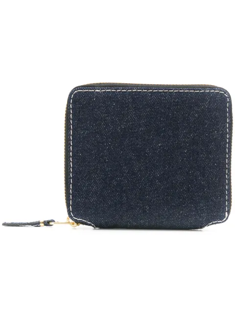 Comme Des Garçons Wallet zip-around denim wallet