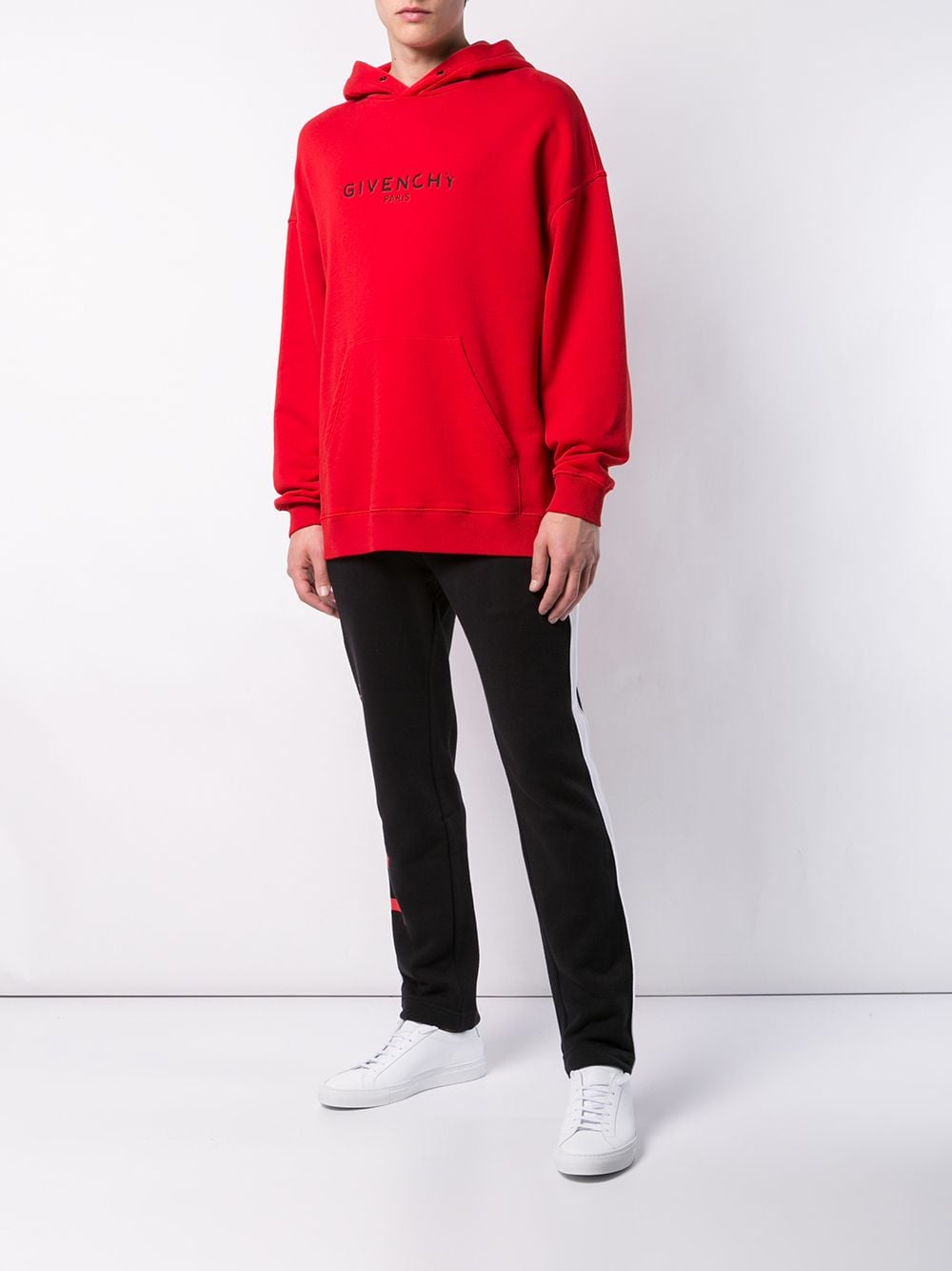 Shop red & black Givenchy Paris logo vintage hoodie with Express Delivery -  Farfetch