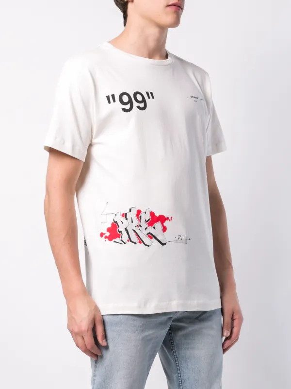 off white graffiti tee