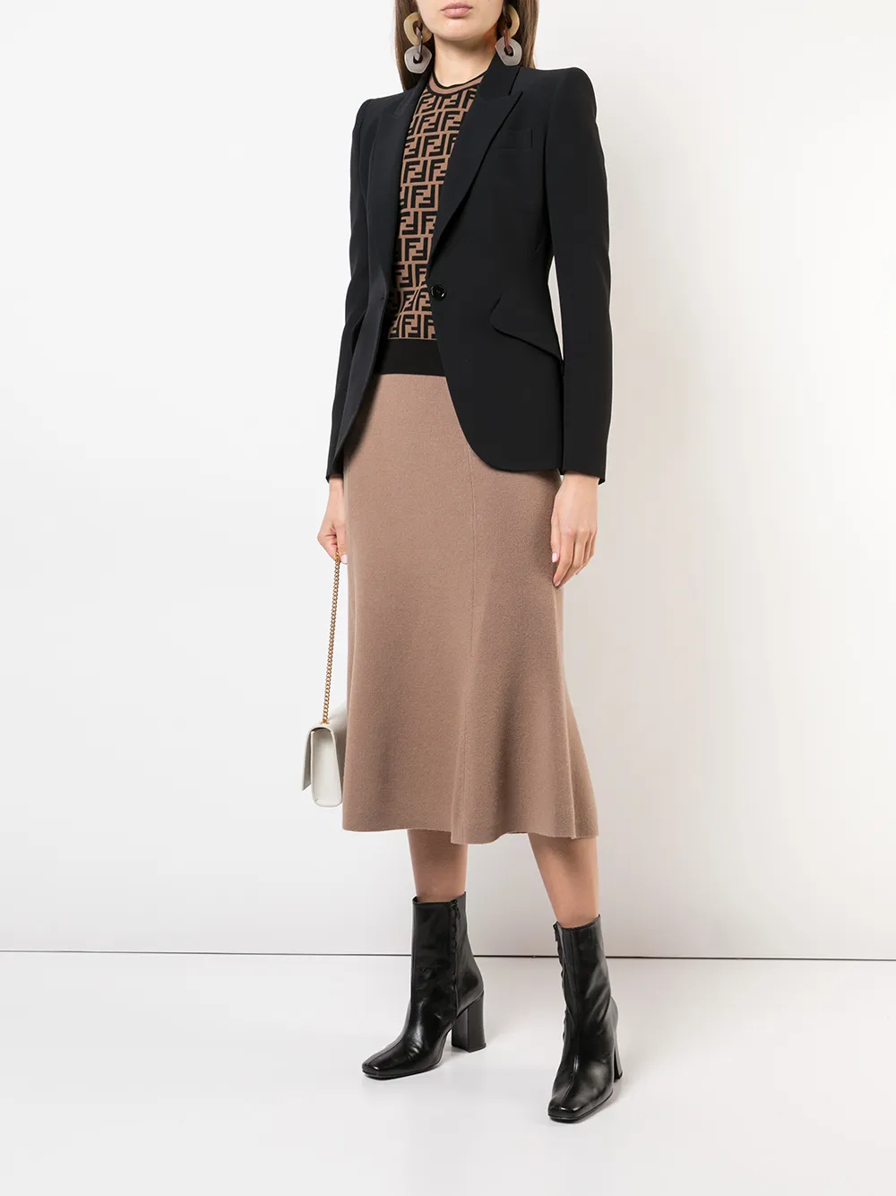 FENDI Trui met korte mouwen - Bruin