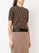 Fendi FF motif knitted top