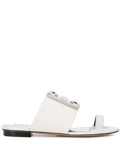Black Marshmallow 4G leather sandals | Givenchy | MATCHESFASHION UK
