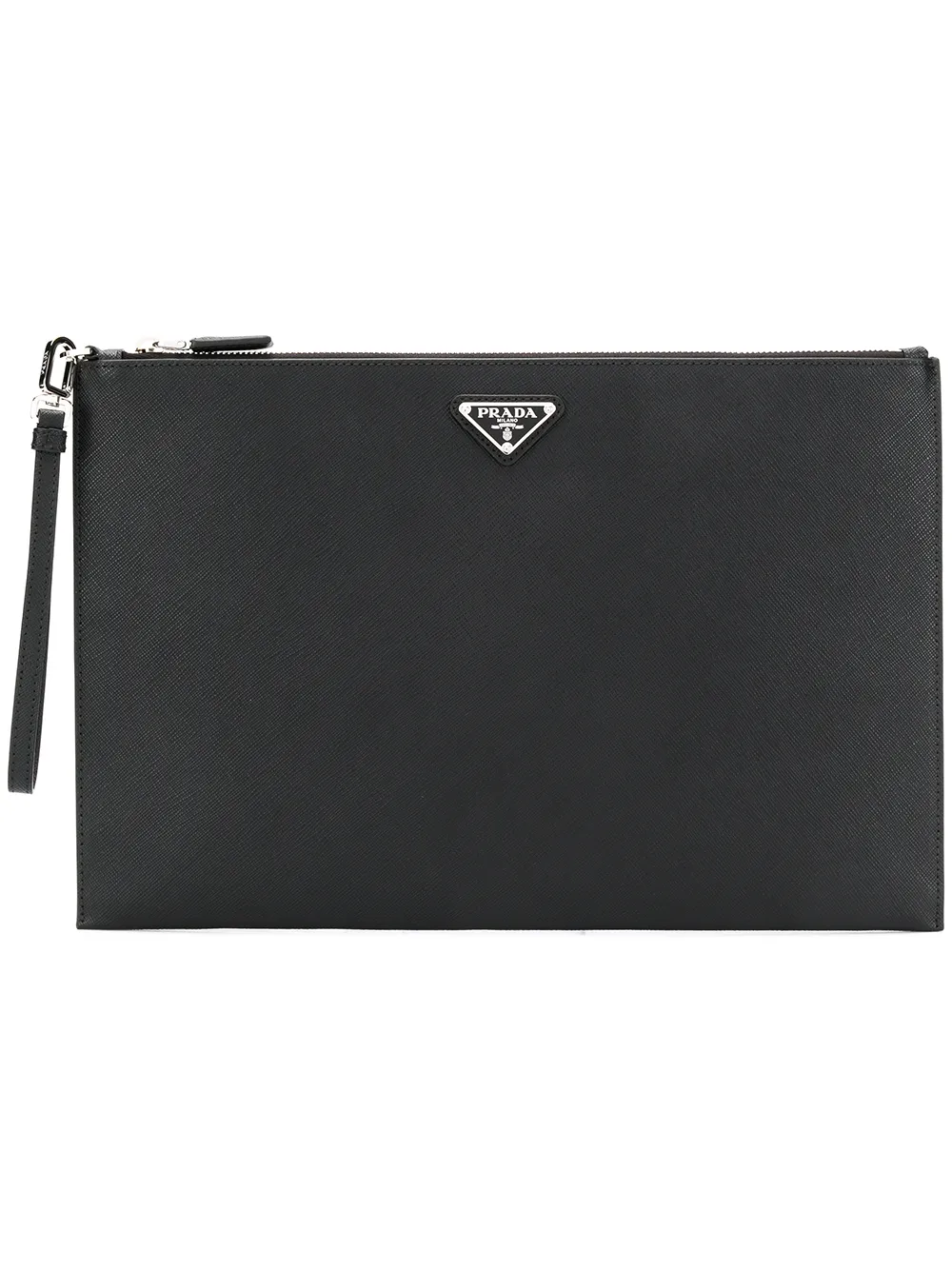 Prada объемный клатч с логотипом