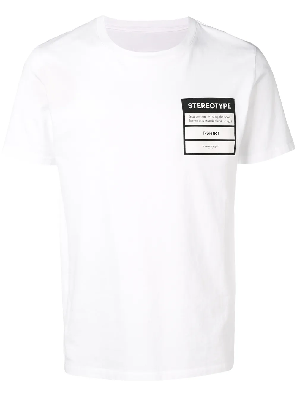 фото Maison margiela футболка с заплаткой 'stereotype'