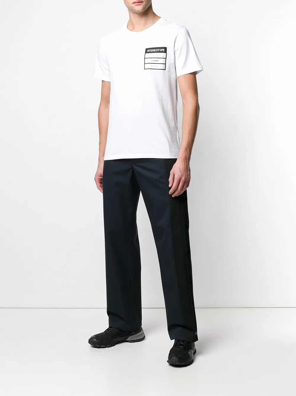 фото Maison margiela футболка с заплаткой 'stereotype'