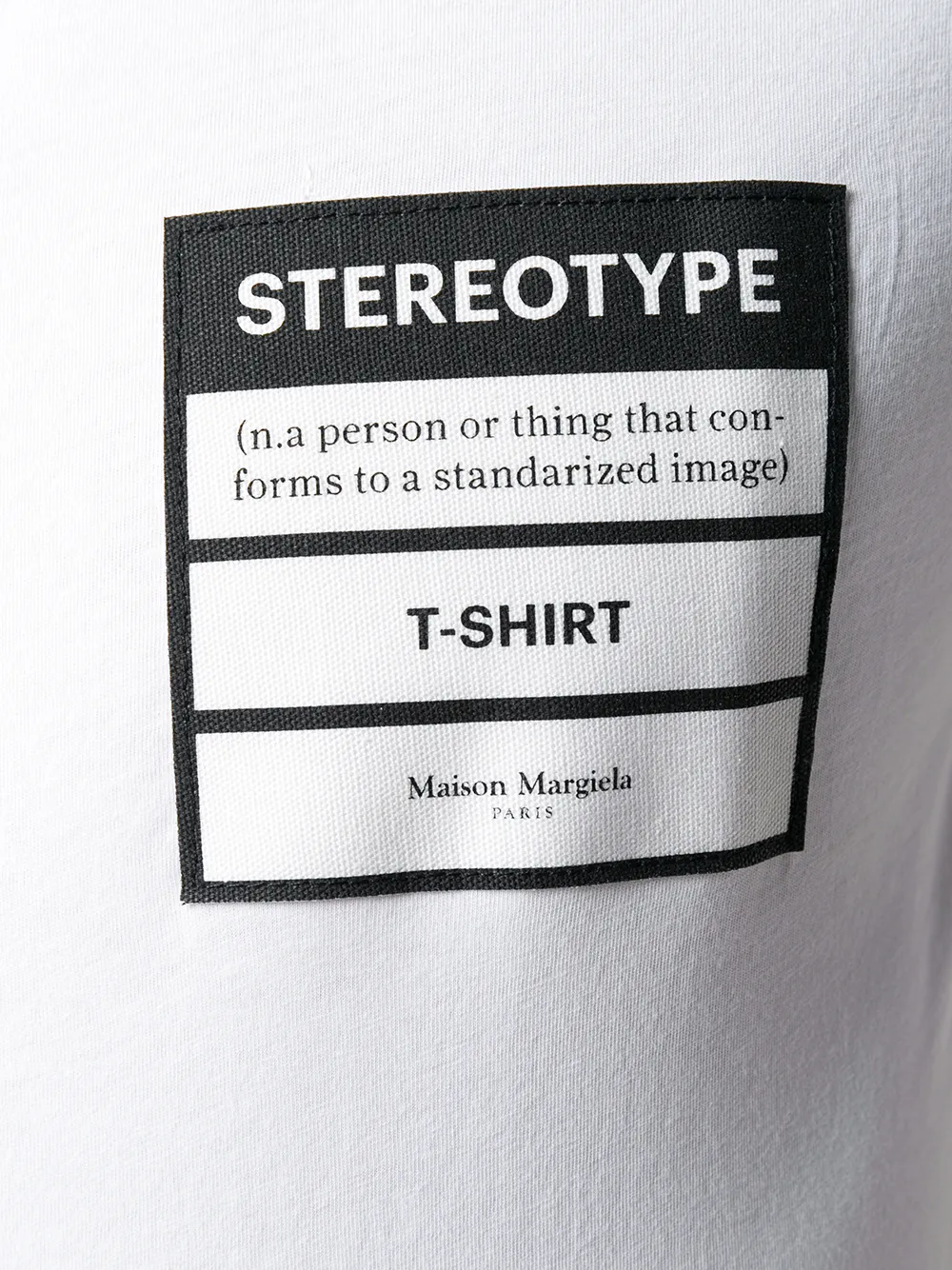 фото Maison margiela футболка с заплаткой 'stereotype'