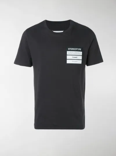 Maison Margiela Stereotype patch T-shirt black | MODES