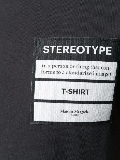 Maison Margiela Stereotype patch T-shirt black | MODES