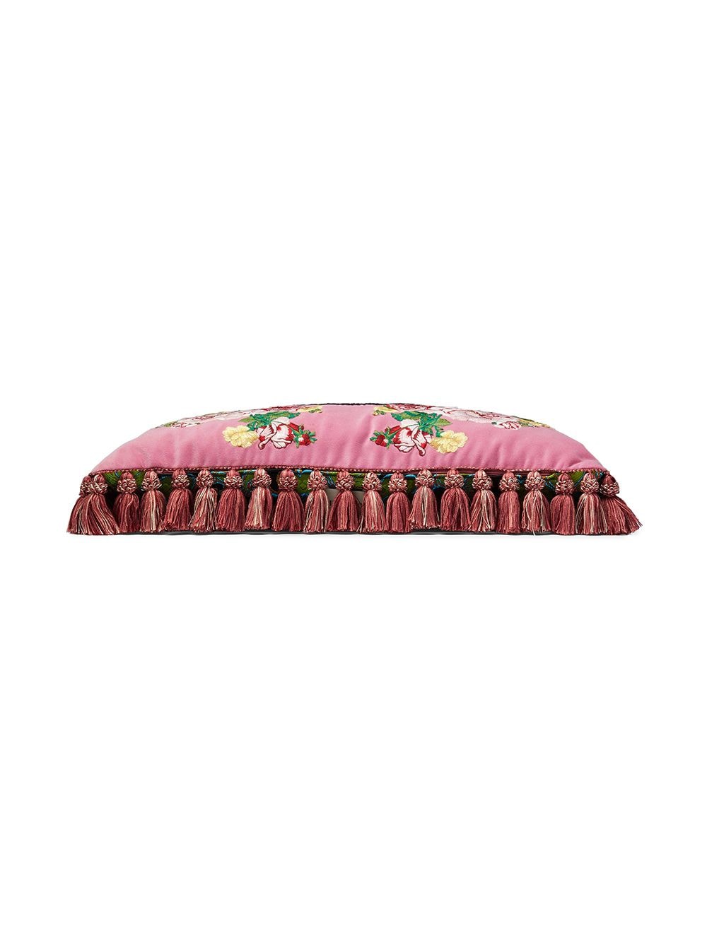 фото Gucci бархатная подушка с вышитым узором