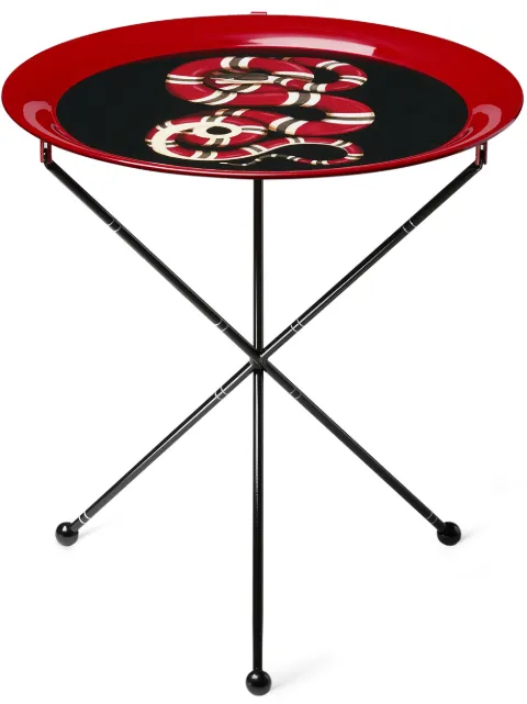 Click to view more detailed imagery on our partner's website Gucci Kingsnake Folding Side Table In Red