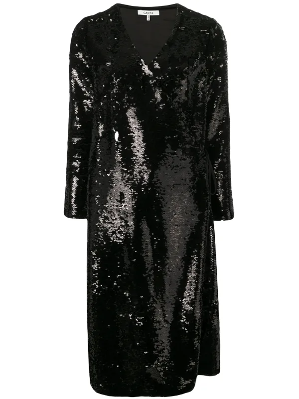ganni sonora sequin dress