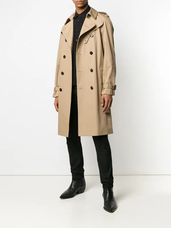 Saint Laurent double-breasted Belted Trench Coat - Farfetch