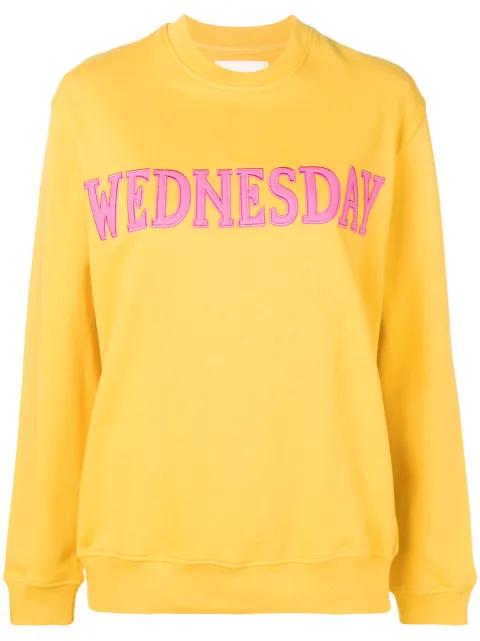 Alberta Ferretti Wednesday patch sweatshirt