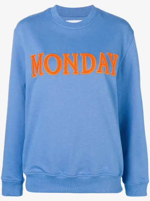 Alberta Ferretti Monday patch sweatshirt
