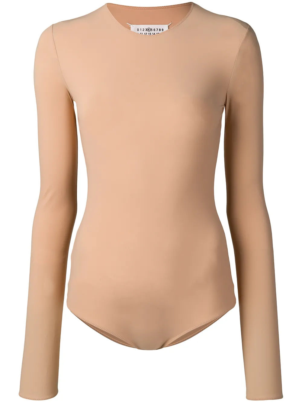 beige long sleeve bodysuit