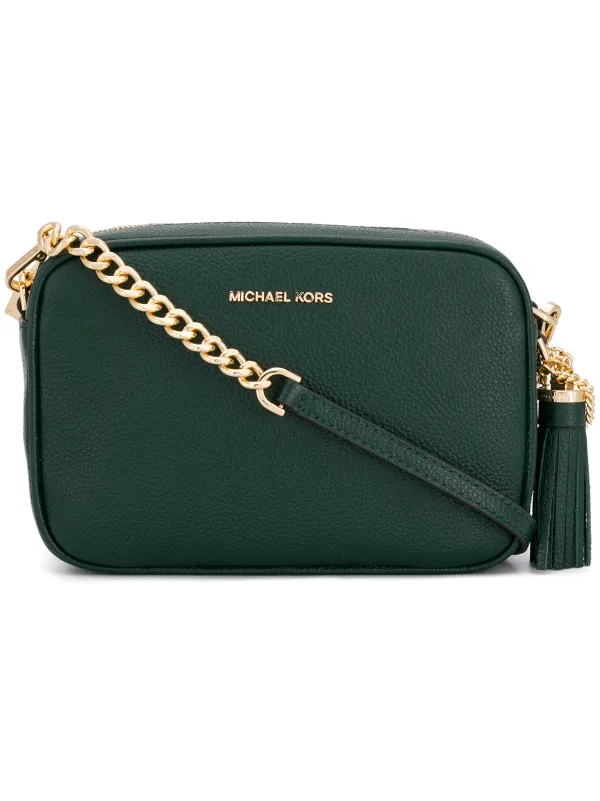michael kors green crossbody bag