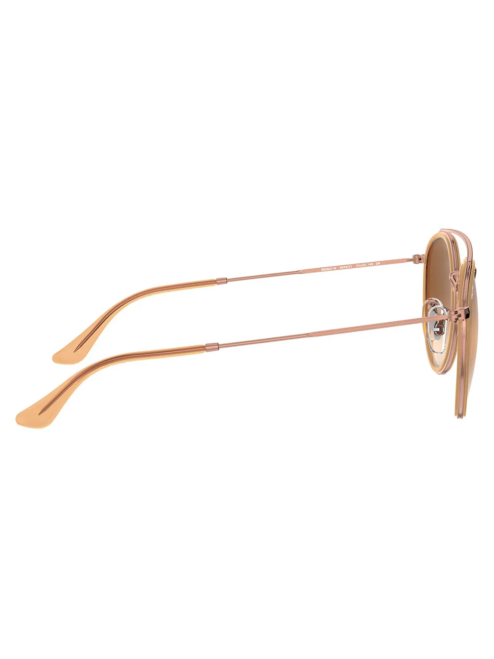 Ray-Ban Zonnebril met rond montuur Goud