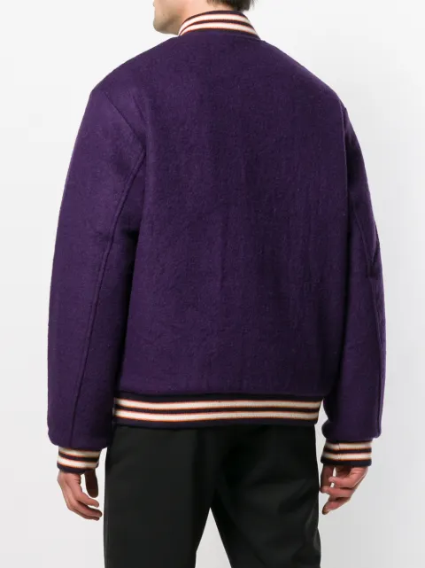 CARHARTT CARHARTT PEMBROKE VARSITY JACKET - PURPLE