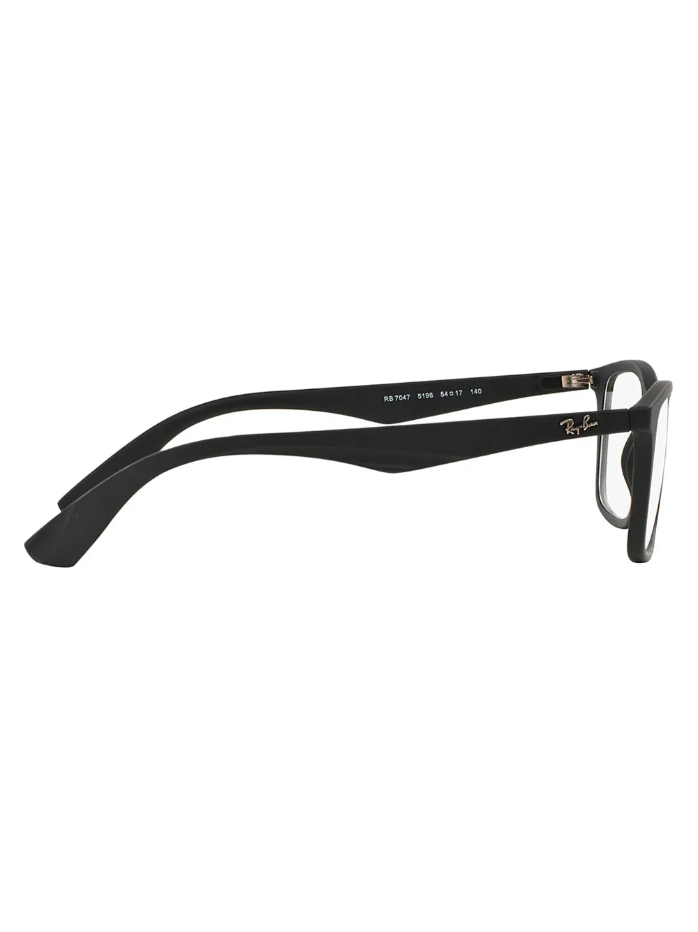 Ray-Ban RX7047 bril met rechthoekig montuur Zwart