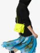 Image 2 of Wandler neon yellow Luna leather shoulder bag