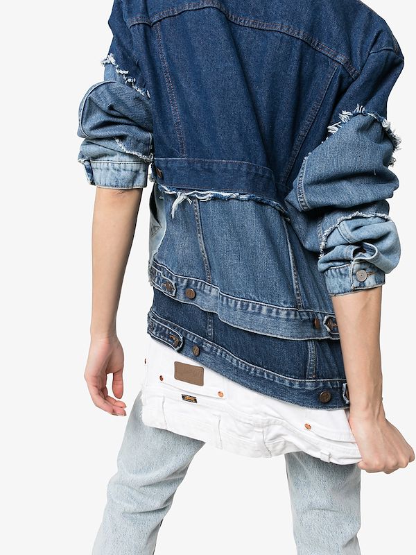 patchwork jean jacket