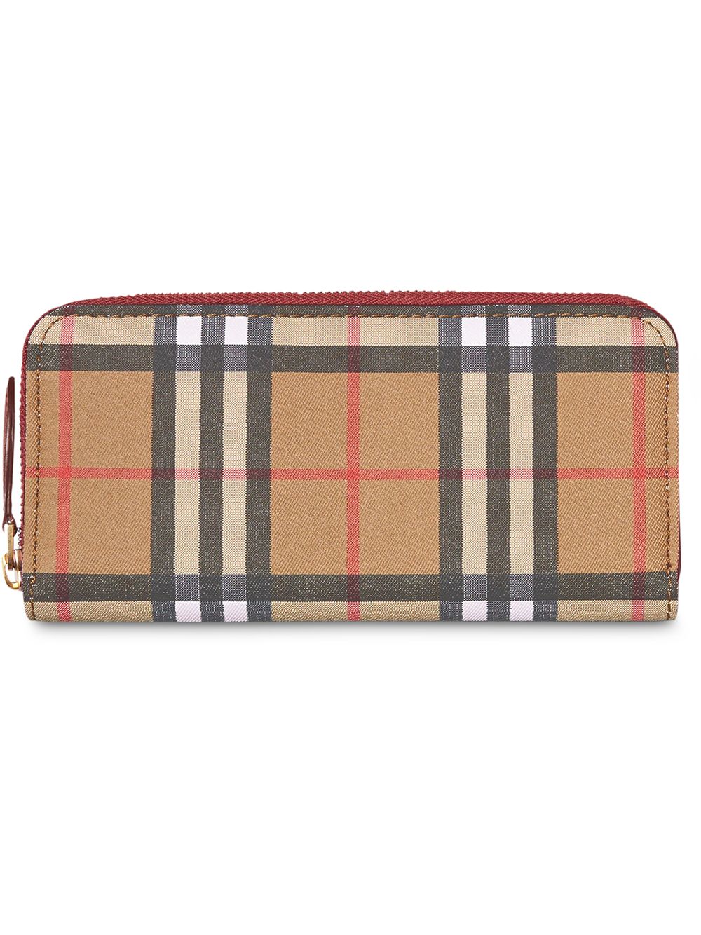 фото Burberry кошелек с круговой молнией в клетку vintage check