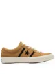 Image 1 of Converse yellow and black one star academy suede leather low top sneakers