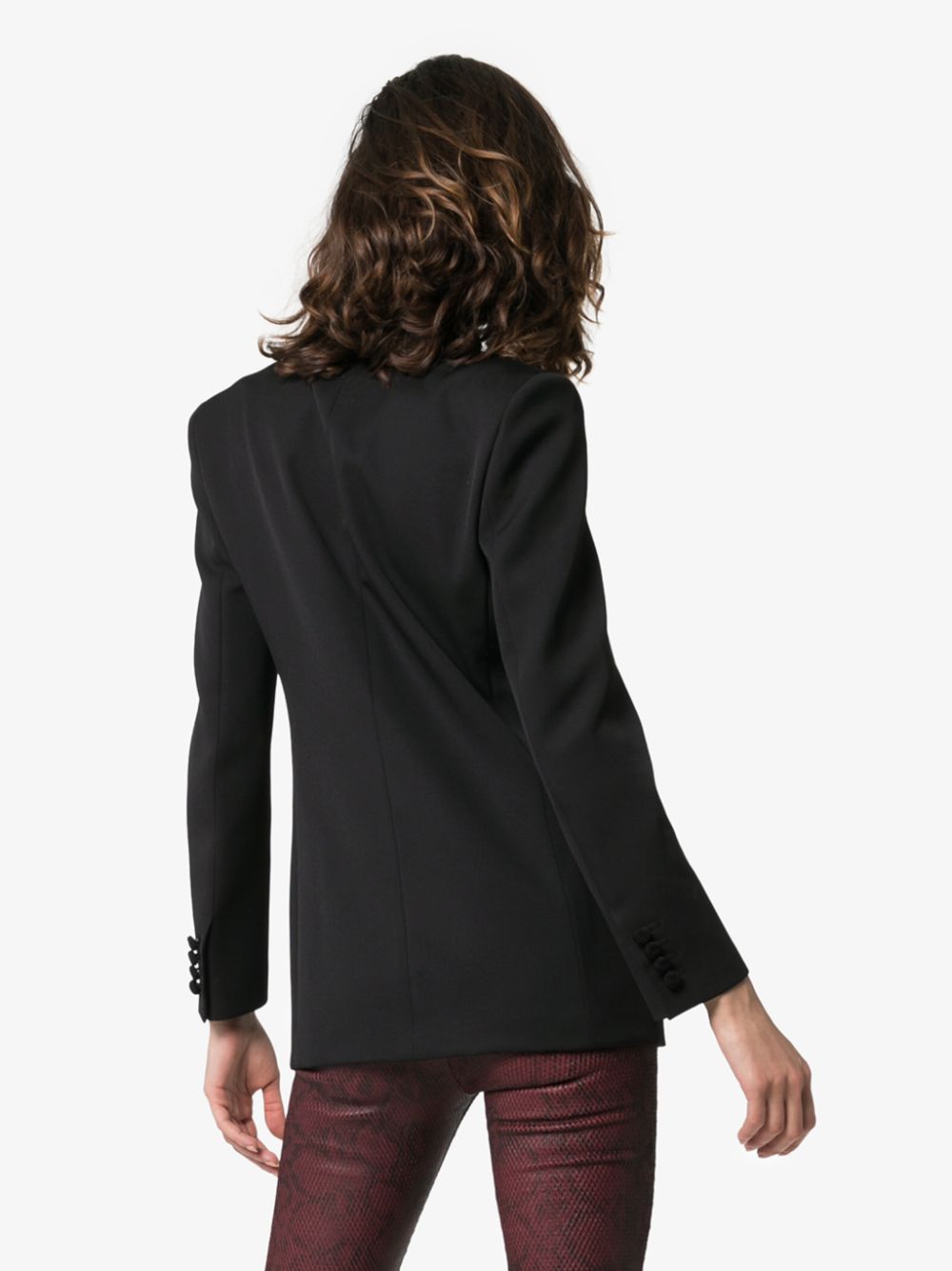 Saint Laurent Wollen blazer Zwart