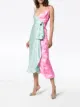 The Attico vestido cruzado en jacquard