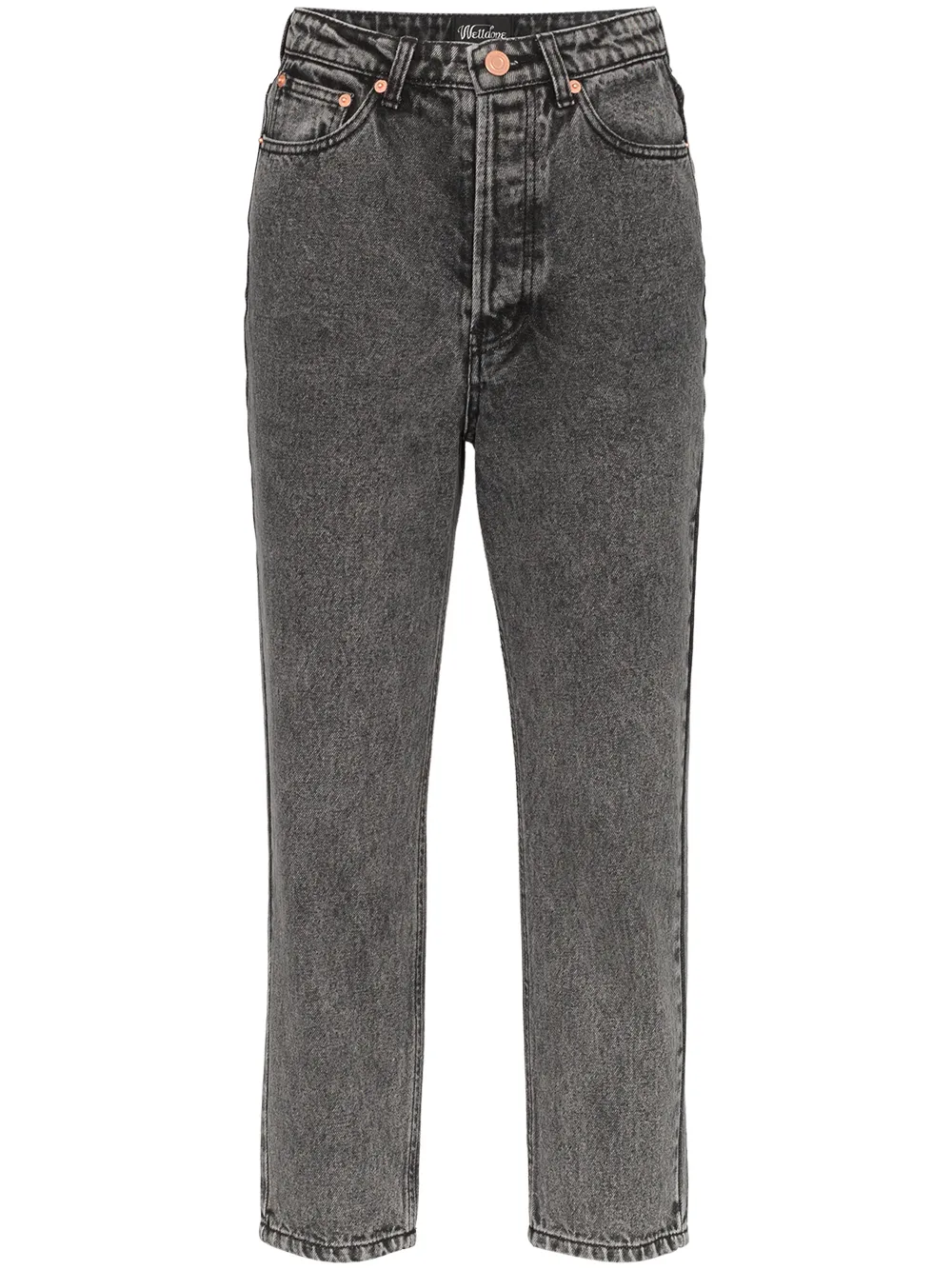 We11 Done Jeans WE11DONE MOM-JEANS IM CROPPED-DESIGN - SCHWARZ