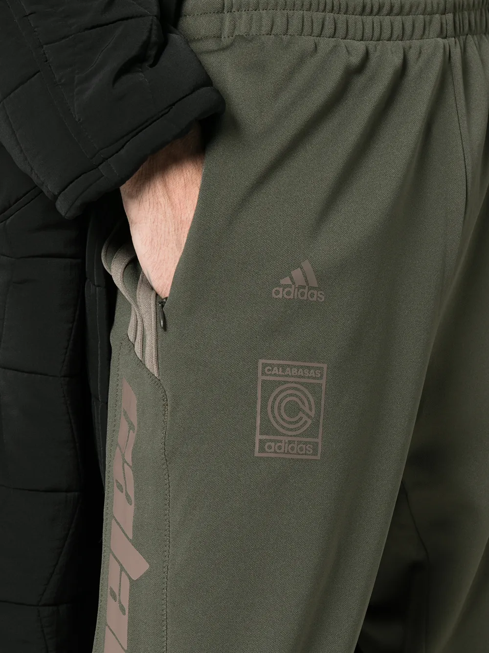 adidas Calabasas joggingbroek met streepprint Groen