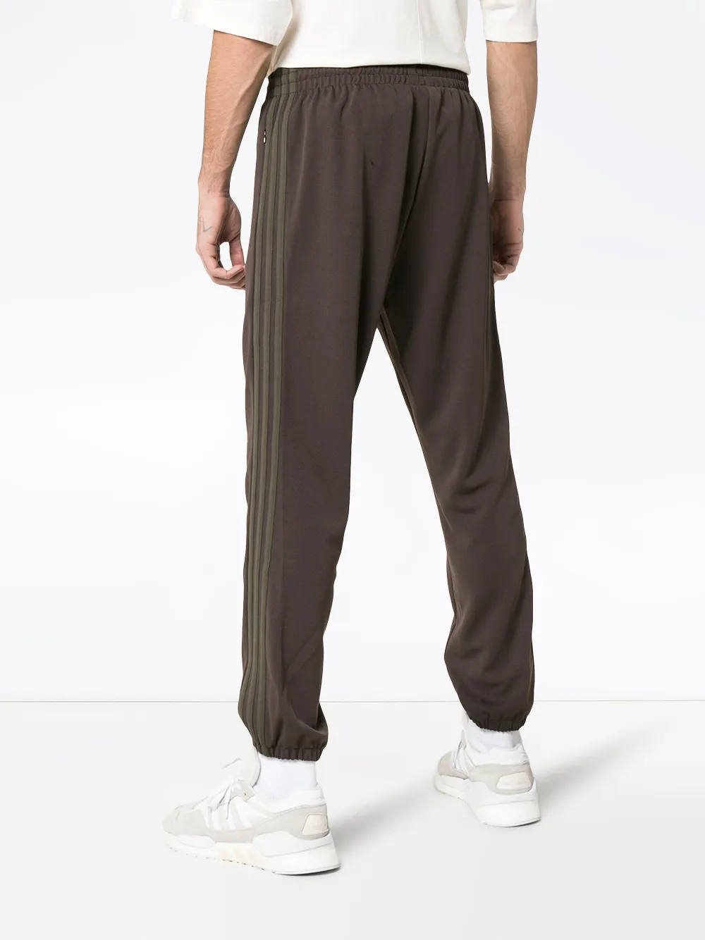 adidas Trainingsbroek met streepprint Bruin