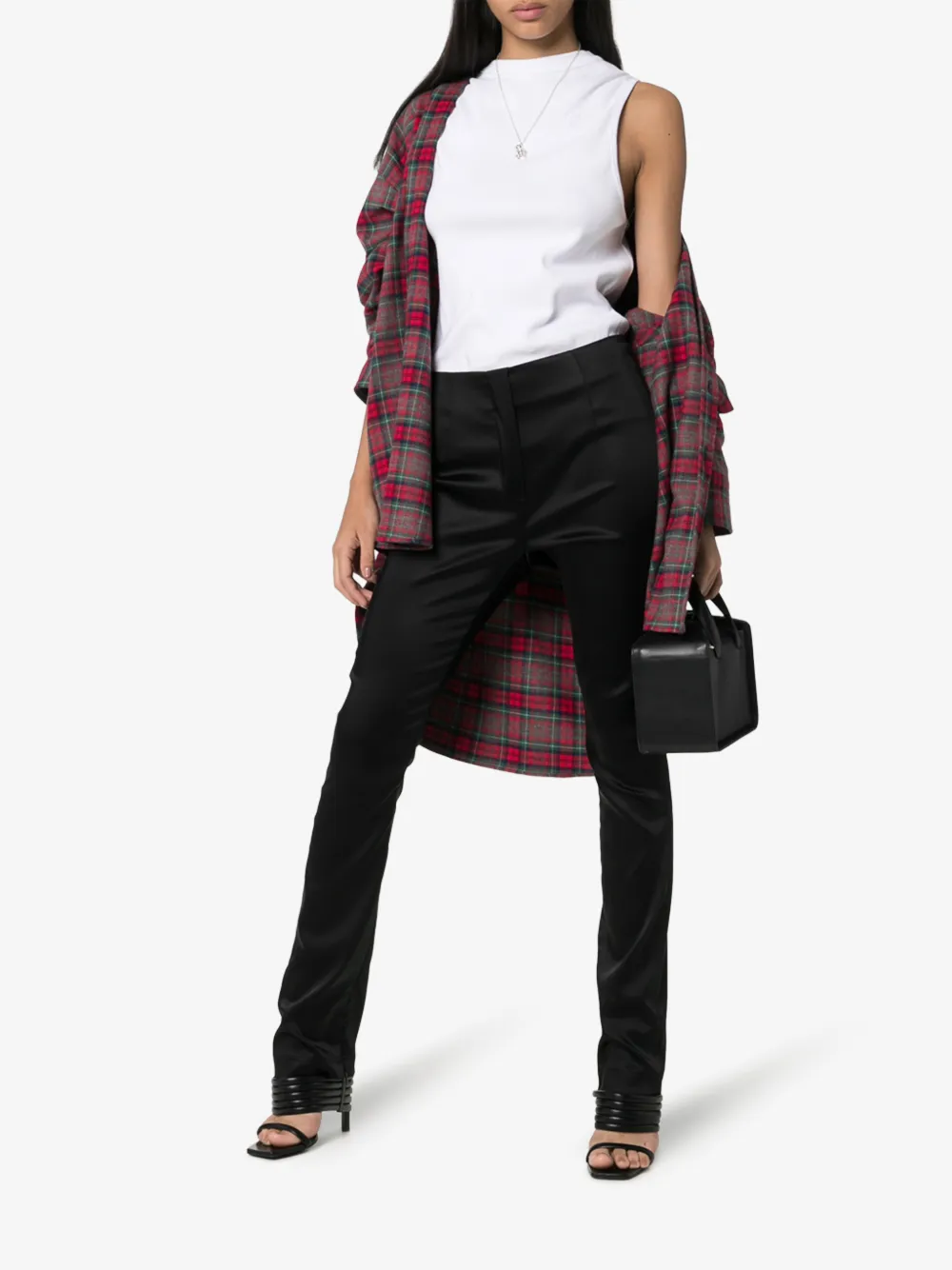 We11 Done Pants WE11DONE ZIPPED CUFF SLIM-FIT TROUSERS