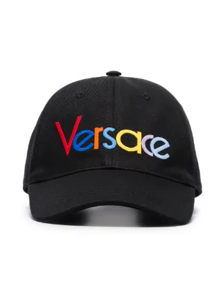 black versace hat