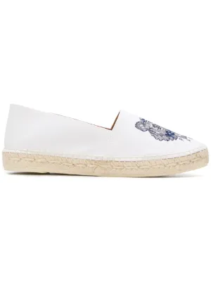 kenzo tiger espadrilles white