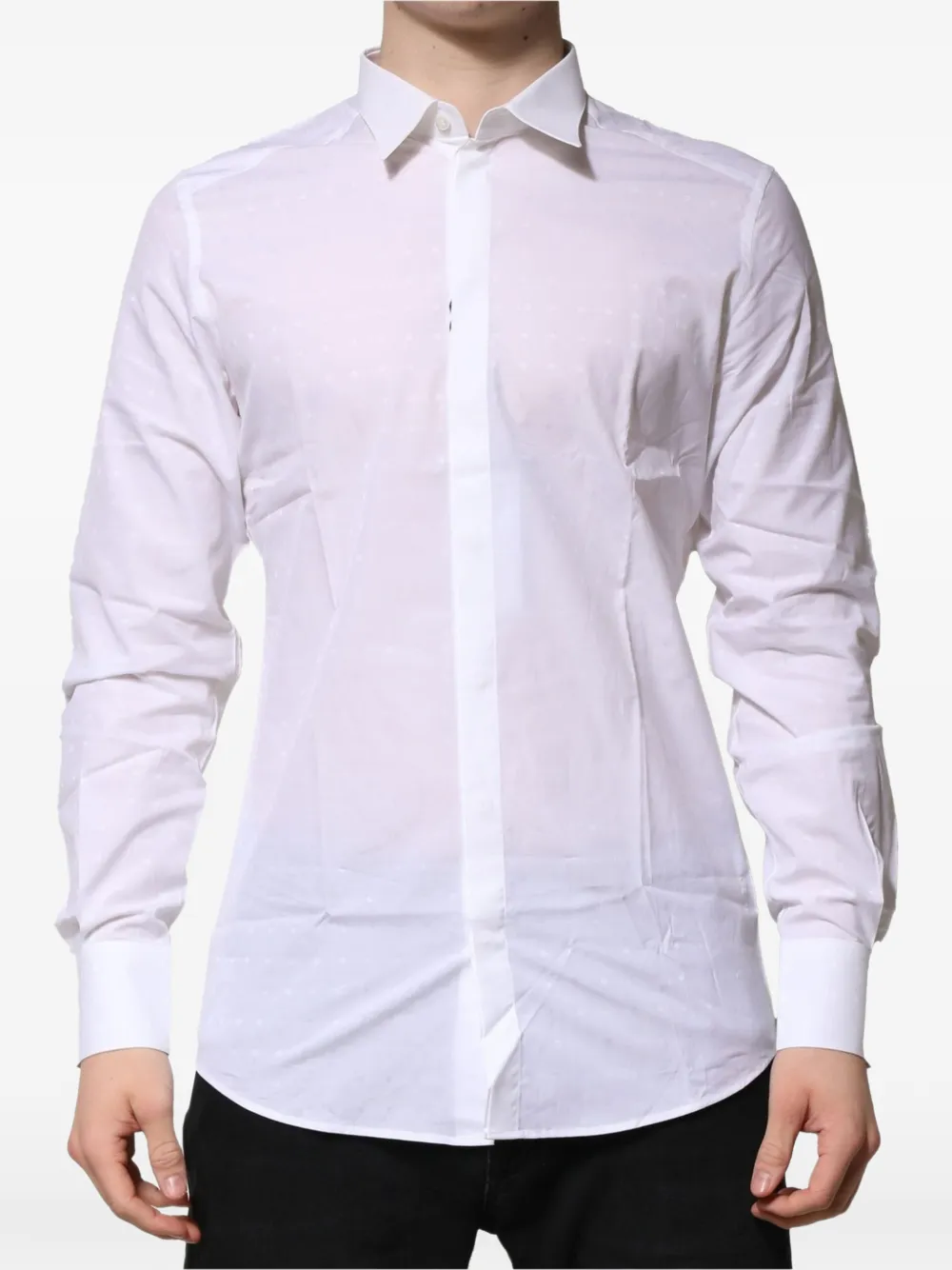 Dolce & Gabbana Hemd mit Logo - Weiß