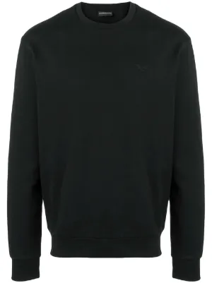 mens black armani sweatshirt