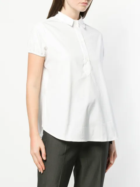 half button shirt womens