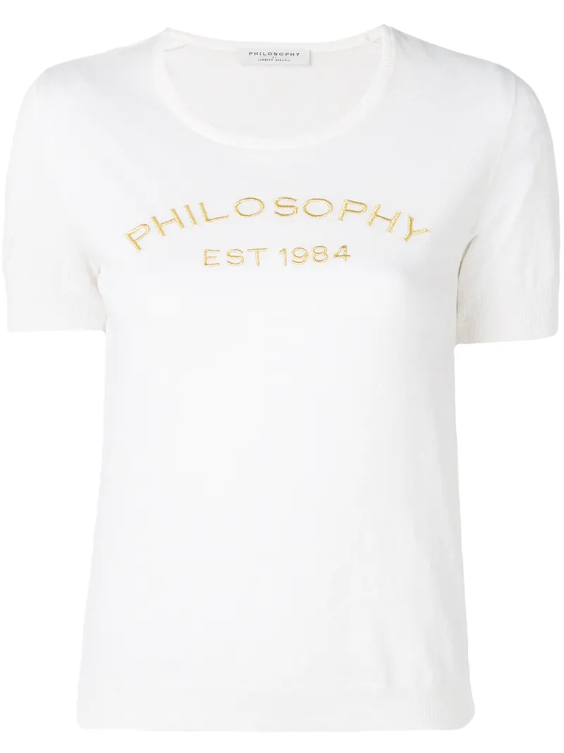 Philosophy Di Lorenzo Serafini футболка с вышитым логотипом