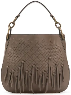 Women S Bottega Veneta Bags Luxury Purses Farfetch Loop Hobo Bag In Intrecciato Brio