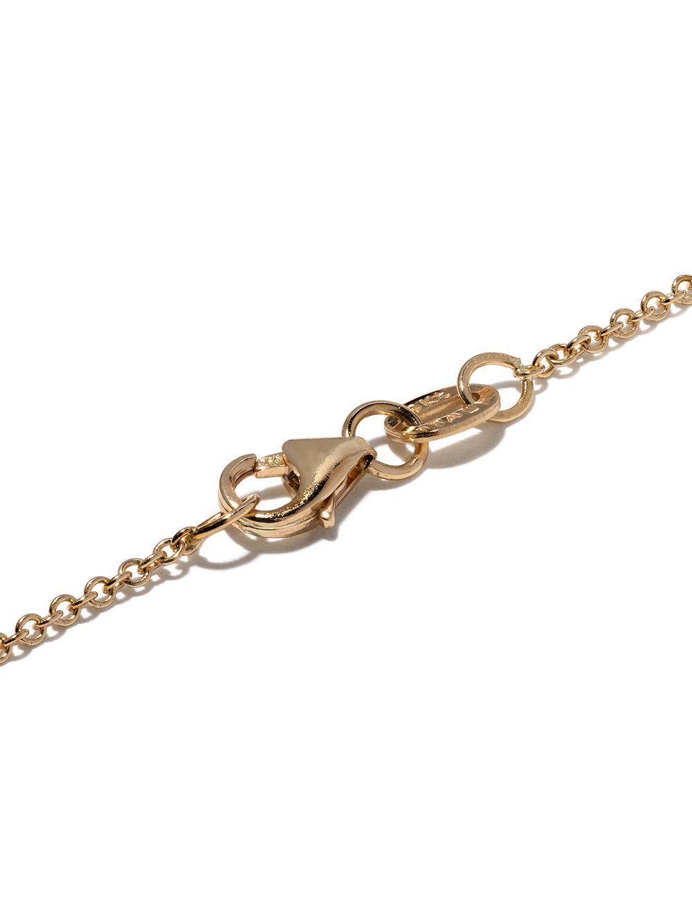 фото Lizzie mandler fine jewelry золотой браслет knife edge с бриллиантами