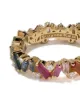 Suzanne Kalan 18kt yellow gold, diamond and sapphire Eternity Rainbow band