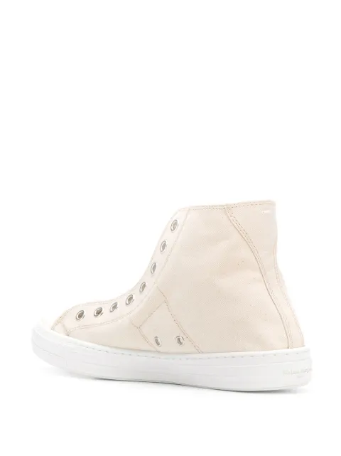 maison margiela white high top