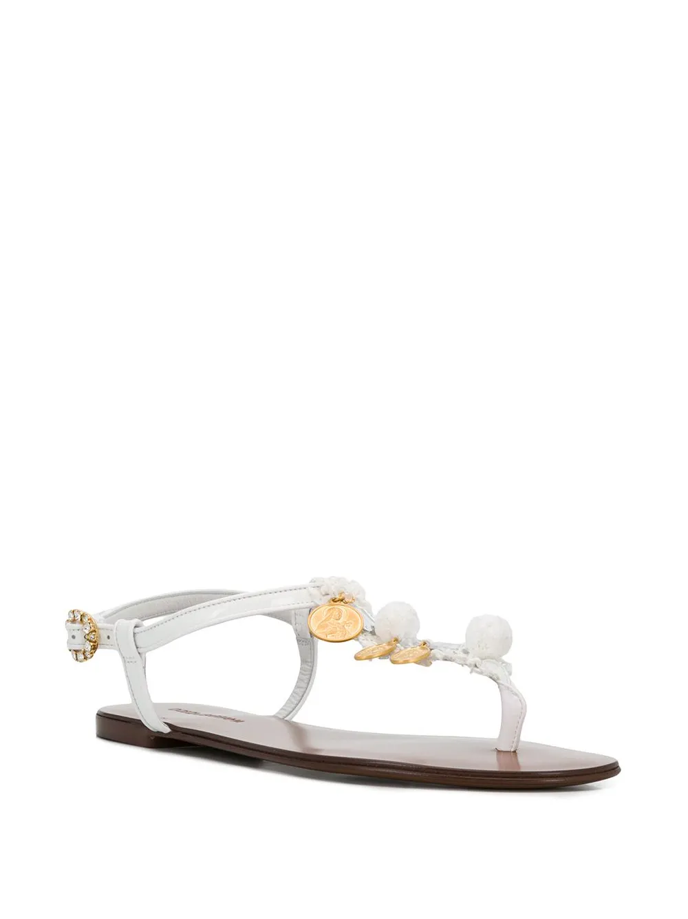 Dolce & Gabbana Coin Embellished Sandals - Farfetch