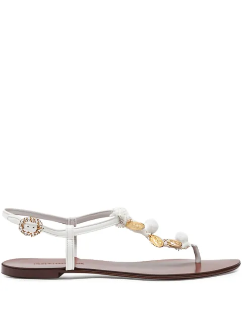 Dolce & Gabbana bead-embellished sandals
