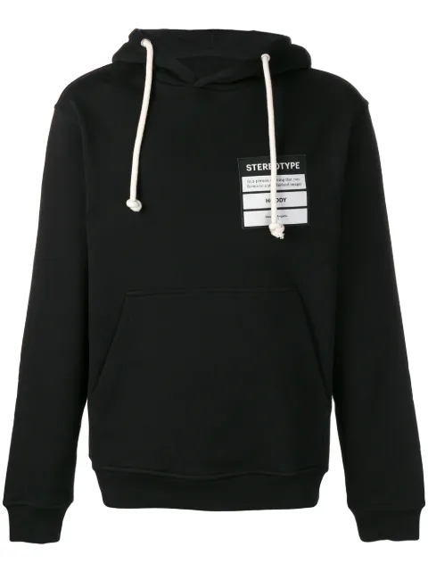 Click to view more detailed imagery on our partner's website Maison Margiela Stereotype Black Cotton Sweatshirt In 900 Black